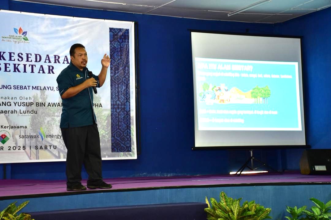 Program Kesedaran Alam Sekitar Bersama Komuniti (COP) di Sematan anjuran NREB Kuching