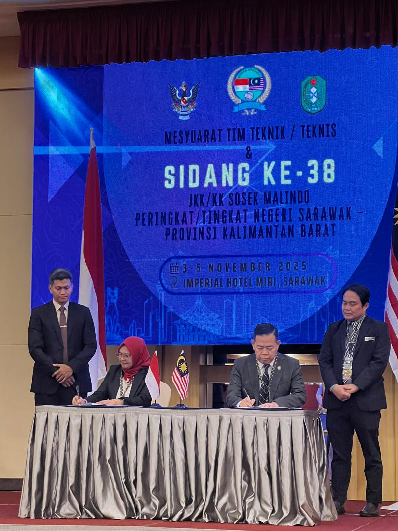 Mesyuarat Teknik & Sidang Ke-38 JKK/KK Sosek Malindo Peringkat Negeri Sarawak – Provinsi Kalimantan Barat 2025