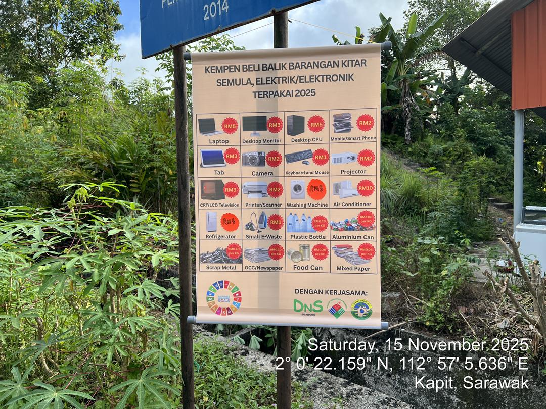 Kempen Beli Balik Barangan Kitar Semula, Elektrik/Elektronik Terpakai 2025, Kapit