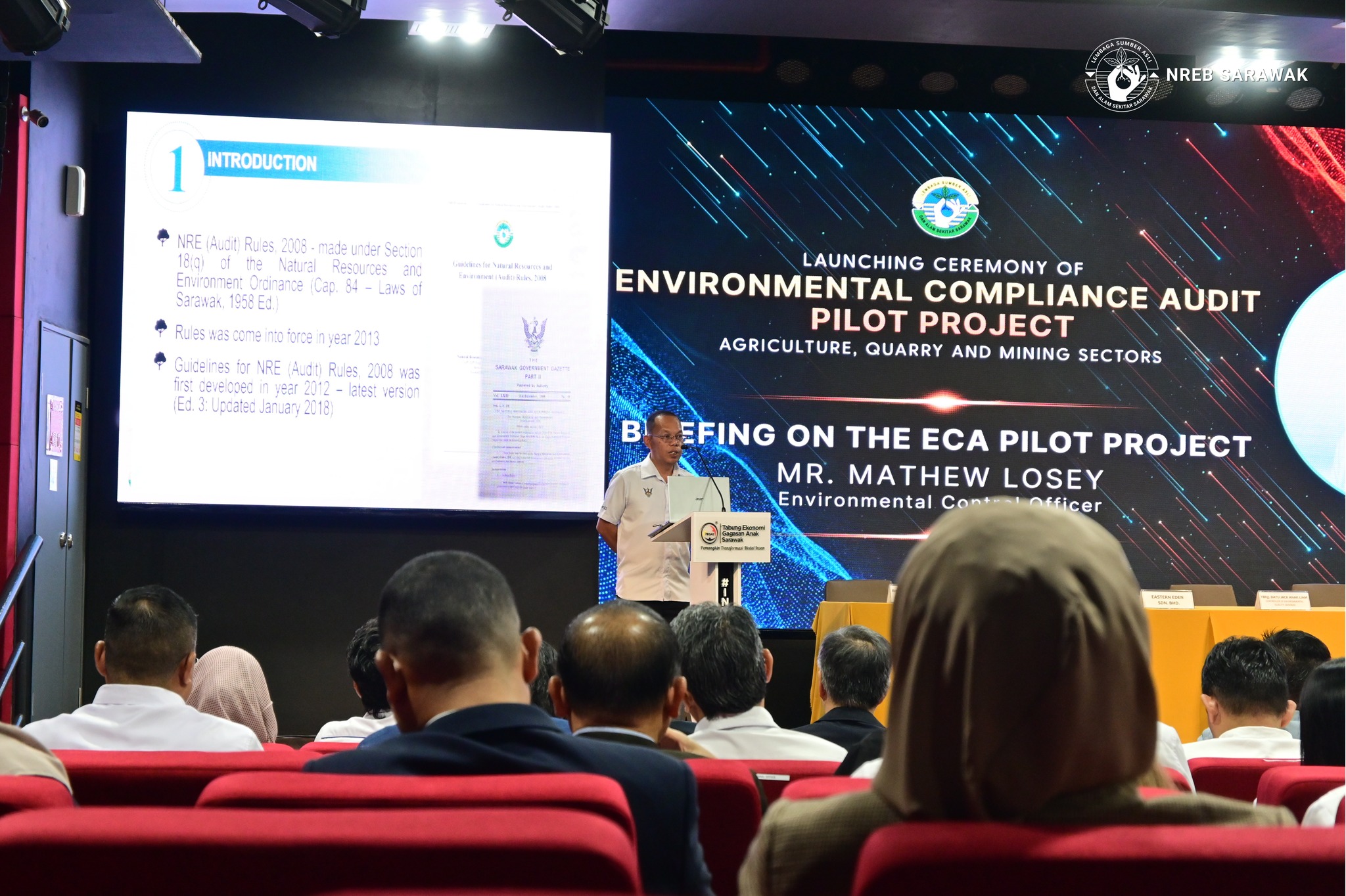NREB Sarawak launched the Environmental Compliance Audit (ECA) Pilot Project for the agriculture, quarry and mining sectors