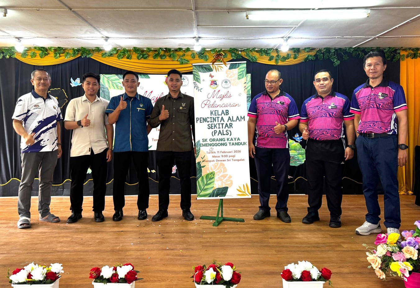 Majlis Pelancaran Kelab Pencinta Alam Sekitar (PALS) di Sekolah Kebangsaan Orang Kaya Temenggong Tanduk