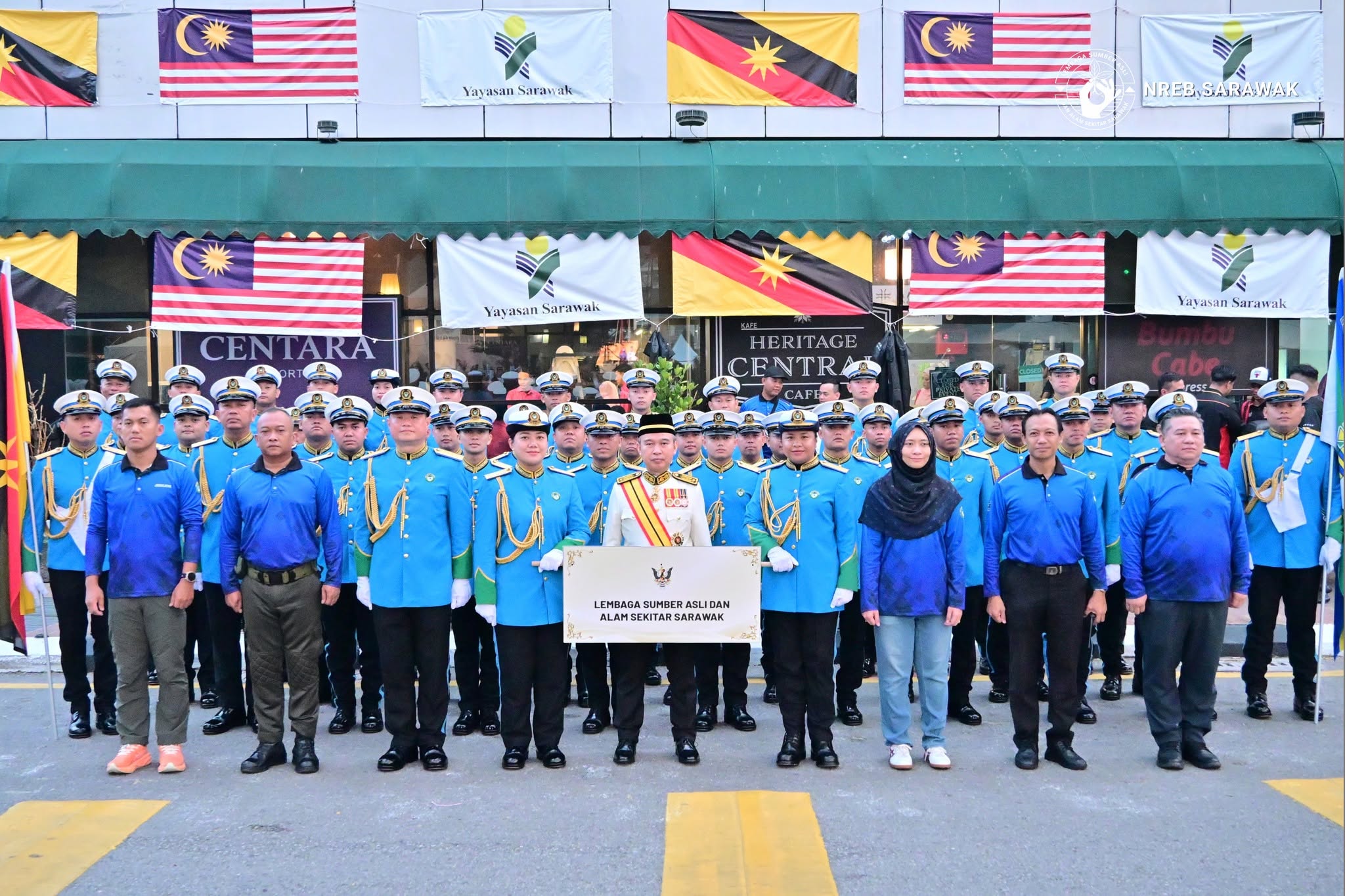 Tempat Ketiga milik NREB di Istiadat Perbarisan dan Rapat Raksasa Sambutan Hari Lahir TYT Sarawak Ke-80