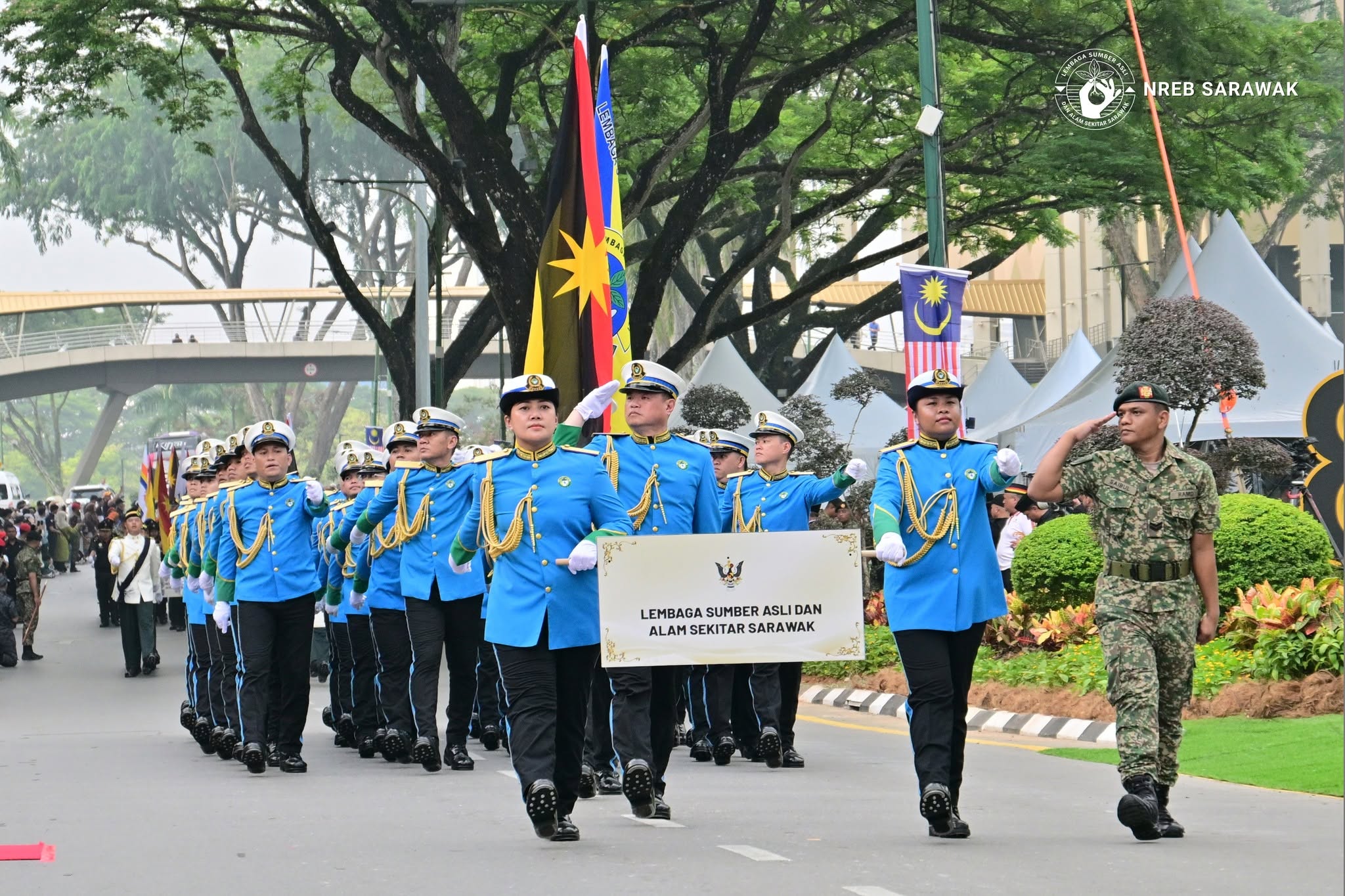 Tempat Ketiga milik NREB di Istiadat Perbarisan dan Rapat Raksasa Sambutan Hari Lahir TYT Sarawak Ke-80