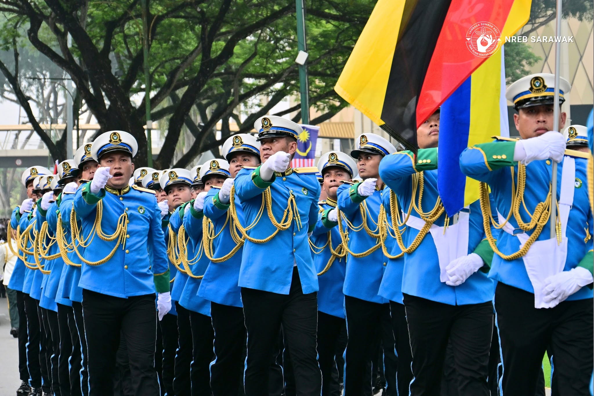 Tempat Ketiga milik NREB di Istiadat Perbarisan dan Rapat Raksasa Sambutan Hari Lahir TYT Sarawak Ke-80